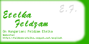 etelka feldzam business card